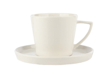 Krūze ar tasi AURORA White Home 250ml