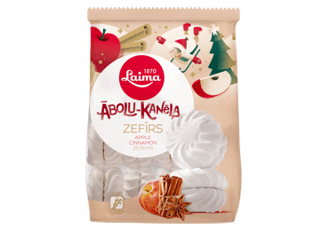 Ābolu zefīrs LAIMA ar kanēli 200g