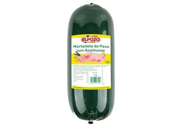 Vārīta tītara desa Mortadella ar olīvām ELPOZO sver. - 2