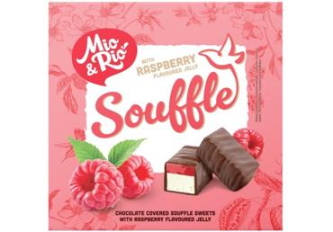 Konfekšu kārba aveņu Souffle MIO&RIO 420g