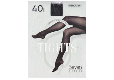 Sieviešu zeķbikses SEVEN LEMON melnas 40den 3