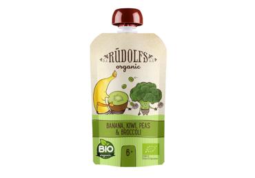 BIO biezenis RŪDOLFS banānu-kivi-brokoļu 6+110g