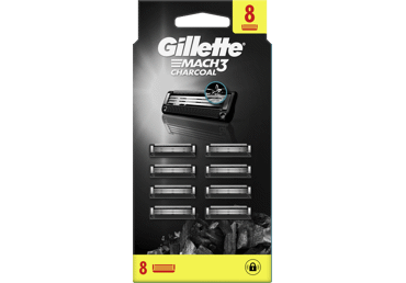 Skūš.kas.GILLETTE Mach 3 Charcoal 8gab. - 1