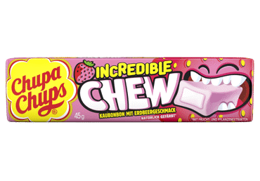Košļājamās konfektes zemeņu Chews CHUPA CHUPS 45g