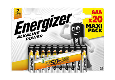 Baterijas ENERGIZER Alkaline Power AAA 20gab.