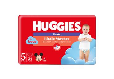 Autiņbiksītes HUGGIES Boy S5 12-17kg 34gab.
