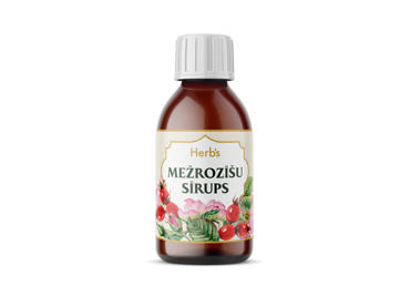 Uztura bagātinātājs HERBS Mežrozīšu sīrups 200g