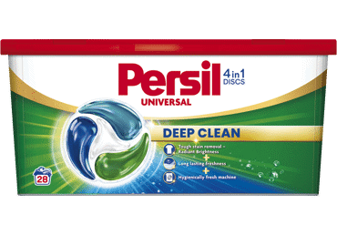 Veļas mazgāšanas kapsulas PERSIL Discs Universal 28m.r.
