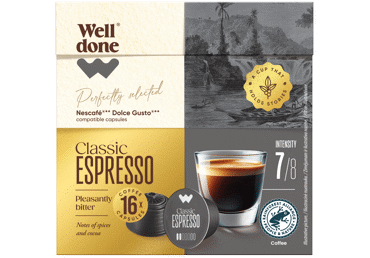 Kafijas kapsulas WELL DONE Espresso Intenso 16x7g