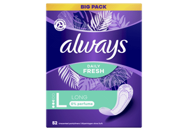 Ikdienas ieliktnīši ALWAYS Long 0% Perfume 52gb.