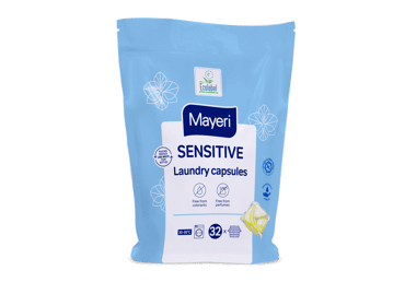 Veļas mazgāšanas kapsulas MAYERI Sensitive 32m.r.