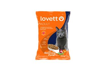 Sausā barība kaķiem lasis-liellops LOVETT 800g