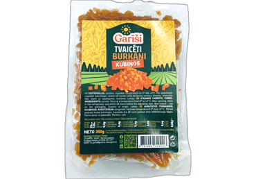 Burkānu kubiņi GARĪŠI tvaicēti 350g