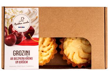 Groziņi ar biezpiena krēmu un ķiršiem MEISTARA MARKA 2x90g