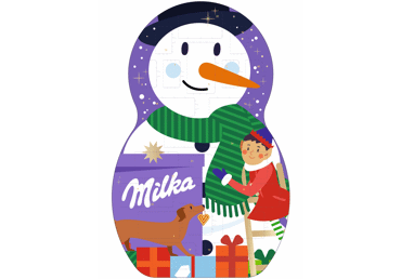 Adventes kalendārs MILKA Snowman 213g