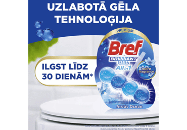Tualetes bloks BREF BG ArcticOcean 3x42g - 3