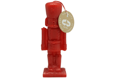 Figūrsvece Riekstkodis sarkans 5x14cm