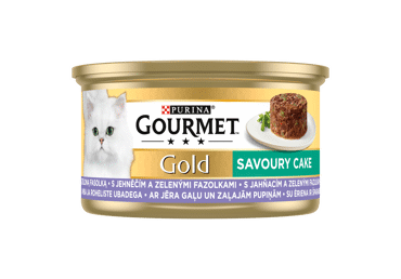 Kaķu konservi GOURMET GOLD Duo ar truša gaļu un aknām 85g - 2