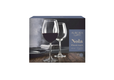 Vīna glāzes AURORA Nola 6gab. 430ml