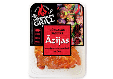 Šašliks Āzijas garšaugu marinādē ar čili KGS 800g
