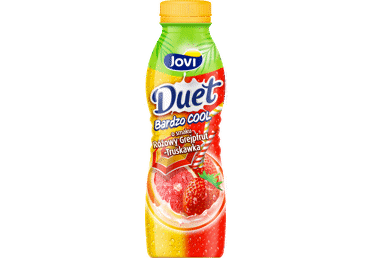 Piena dzēriens JOVI DUET greipfrūtu-zemeņu 350g