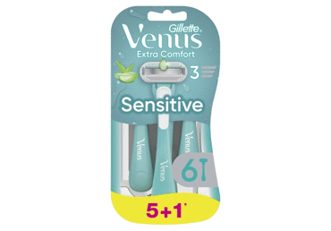 Vienreizējie skuvekļi GILLETTE VENUS Sensitive 6gb.