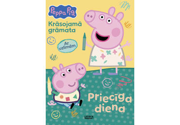 Krāsojamā grāmata Peppa Pig. Priecīga diena