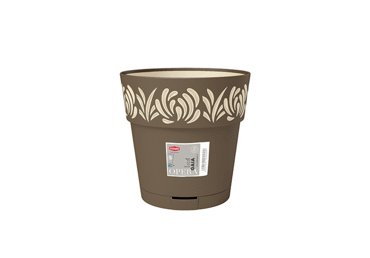 Puķu pods brūns/bēšs STEFANPLAST Ø20cm