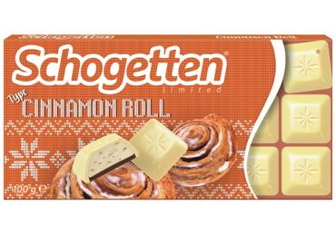 Šokolādes gabaliņi ar kanēļu bulciņas garšu SCHOGETTEN 100g