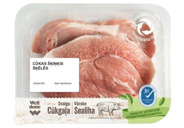 Cūkgaļas šķiņķis šķēlēs bez antibiotikām WELL DONE 360g