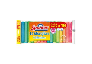 Mikrošķiedras lupatiņas SPONTEX 16gab.