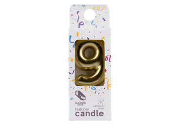 Dzimšanas dienas svece 9 ELEMENTS SENSE 2krāsas - 2