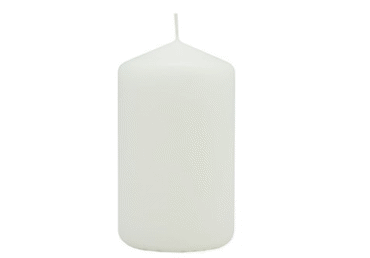 Cilindrsvece balta 5,8x10cm