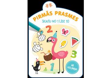 Grāmata.Pirmās prasmes. Skaitu no 1 līdz 10
