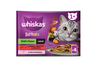Kaķu barība Chefschoice Tasty WHISKAS 4x85g
