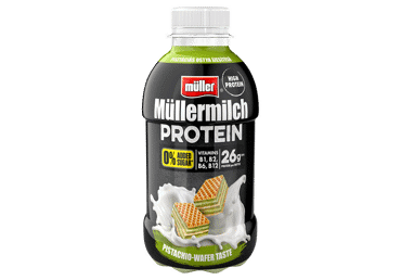 Piena dzēriens MULLERMILCH Protein pistāciju-vafeļu 400g