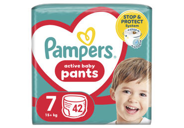 Autiņbiksītes PAMPERS Pants S7 17+kg 42gab.