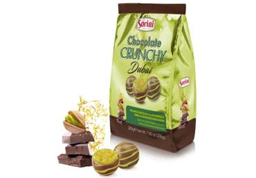 Šokolādes bumbiņas Crunchy Dubai SORINI 200g