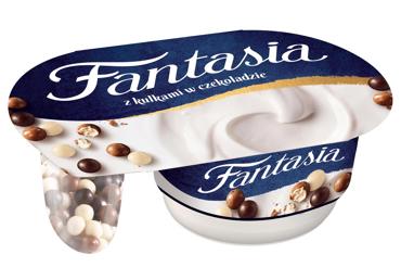Jogurts FANTASIA ar šokolādes bumbiņām 100g