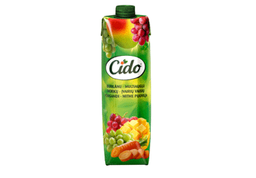 Sulas dzēriens CIDO Multiaugļu-burkānu 1L