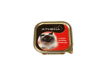 Konservēta kaķu barība ATHENA ar liellopa gaļu 100g - 2