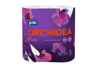 Papīra dvieļi GRITE Orchidea 3k.2r.