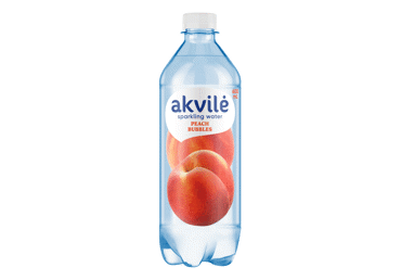 Dzeramais ūdens AKVILE persiku gāzēts 0,6L D - 1