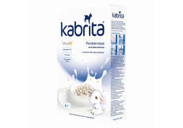 Putra KABRITA kazas piena rīsu 4+ 180g
