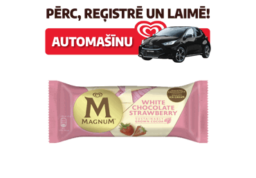 Saldējums Strawberry White MAGNUM 81g - 1