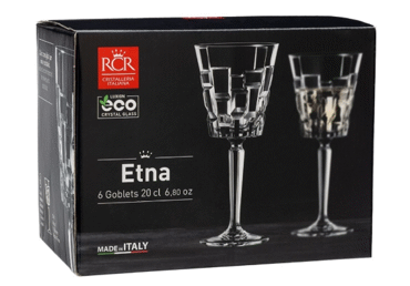Sarkanvīna glāzes RCR Etna 6gab. 280ml