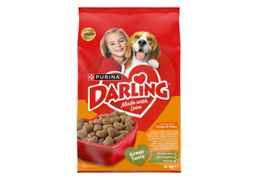 Sausā suņu barība DARLING vistas 10kg - 1