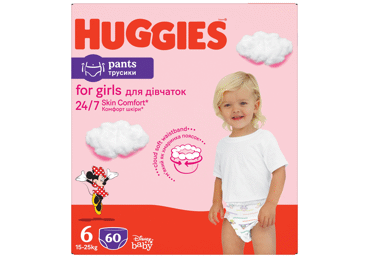 Autiņbiksītes Huggies Pants Girl 6/15-25KG/60GB