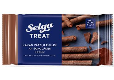 Vafeļu rullīši SELGA ar šokolādes krēma pildījumu 160g - 1