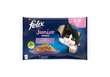 Kaķu konservi FELIX JUNIOR vista 4x85g